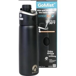 Extreme MIST - GoMist Misting & Drinking Bottle - Personal Midnight Black